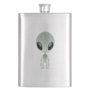 Niedliches alien flachmann