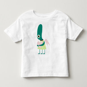 Niedliches alien-Herz Kleinkind T-shirt