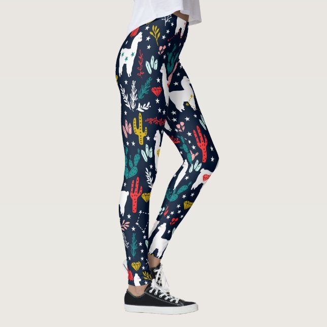 Niedliches Alpaka Leggings (Rechts)