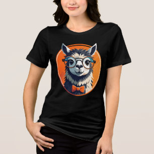 Niedliches Alpaka Tri-Blend Shirt