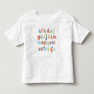 Niedliches Alphabet Kleinkind T-shirt