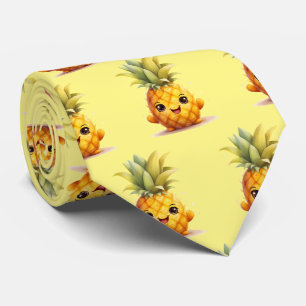 Niedliches Ananas-Fruchtmuster Krawatte