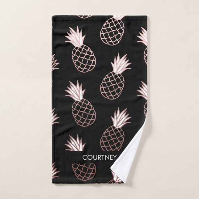 Niedliches Ananas-Muster Badhandtuch Set (Handtuch)