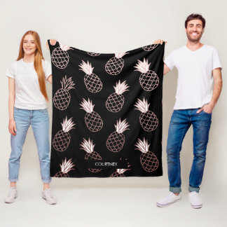 Niedliches Ananas-Muster Fleecedecke