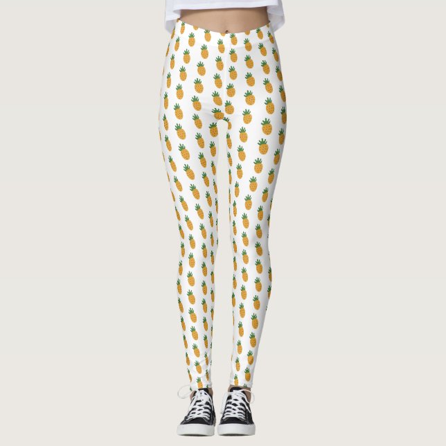 Niedliches Ananas-Muster | Moderne Fertilität IVF Leggings (Vorderseite)