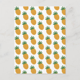 Niedliches Ananas-Muster | Moderne Fertilität IVF Postkarte