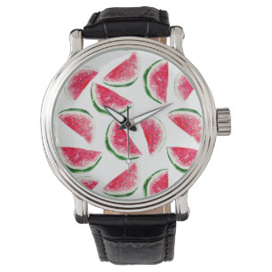 Niedliches Ananas-u. Wassermelone-Muster Armbanduhr