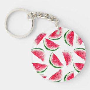 Niedliches Ananas-u. Wassermelone-Muster Schlüsselanhänger