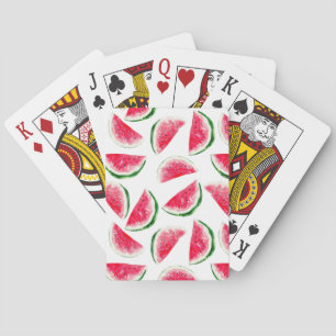 Niedliches Ananas-u. Wassermelone-Muster Spielkarten