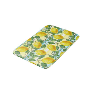 Niedliches Angesagtes tropisches Sommerlemon-Fruch Badematte