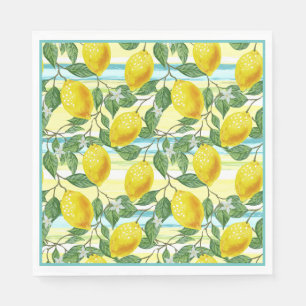 Niedliches Angesagtes tropisches Sommerlemon Serviette