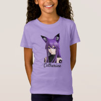Niedliches Anime-Girl mit Fox-Ohren Personalisiert