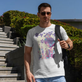 Niedliches Anime-Girl mit Zauberstab T-Shirt