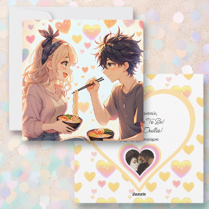 Niedliches Anime Ramen Noodles Pun Valentine's Day Feiertagskarte