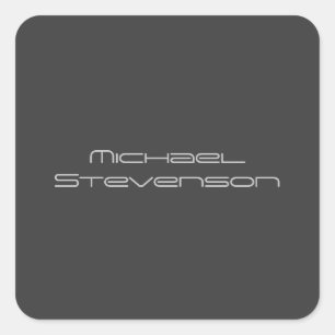 Niedliches Anpassen von Schwarzweiß und Weiß Moder Quadratischer Aufkleber