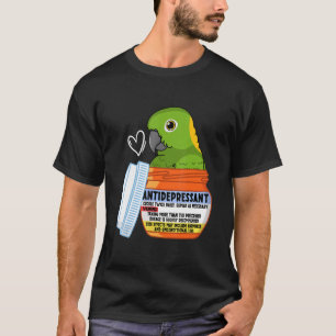 Niedliches Antidepressivum Papagei gelb nackter Am T-Shirt