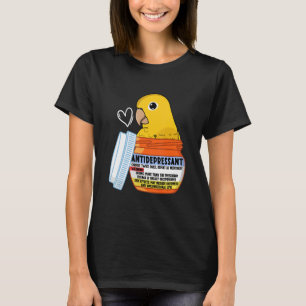 Niedliches Antidepressivum Papagei I Goldene Farbe T-Shirt