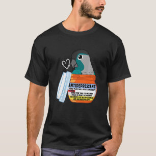 Niedliches Antidepressivum Parrot I Türkisblaue Wa T-Shirt