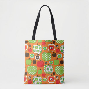 Niedliches Apfelillustrationsmuster Tasche
