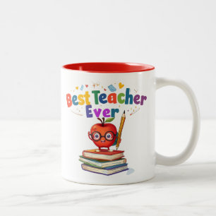 Niedliches Apple-Wertungsdesign Zweifarbige Tasse