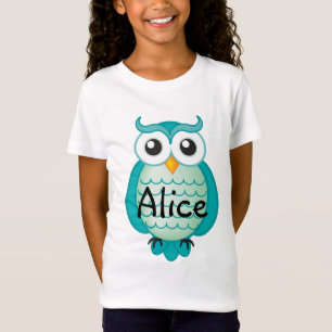 Niedliches Aqua-kluge Eule   cool T-Shirt