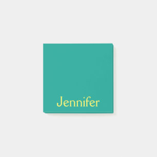 Niedliches Aquamarines Grüngelb, einfach Personal Post-it Klebezettel