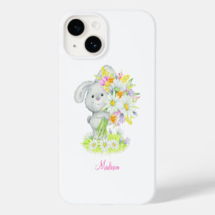 Niedliches Aquarell Blumengebirgskaninchen Persona Case-Mate iPhone 14 Hülle