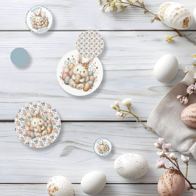 Niedliches Aquarellbär Ostern individuell anpassba Konfetti (Cute watercolor Bunny Easter customizable Confetti)