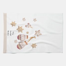 Niedliches Aquarellland Rustikale Illustrationen Geschirrtuch