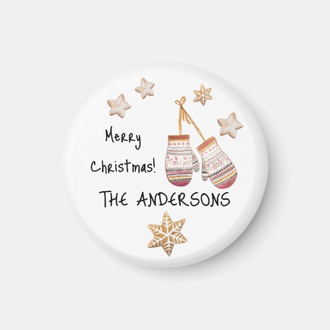 Niedliches Aquarellland Rustikale Illustrationen Magnet (Vorne)