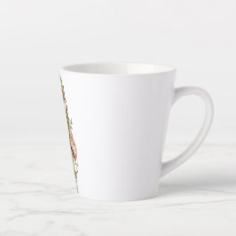 Niedliches Aquarellwasser und tropische Blätter Milchtasse