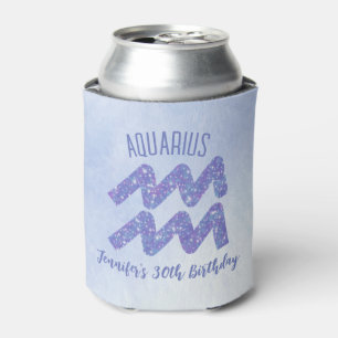 Niedliches Aquarius Astrologie Zeichen Custom Gebu Dosenkühler