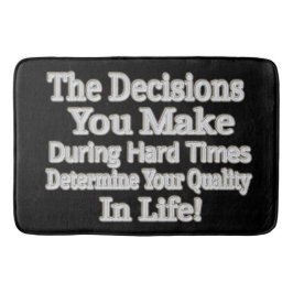 Niedliches Artwork-Design "Deine Lebensqualität!"  Badematte