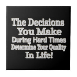 Niedliches Artwork-Design "Deine Lebensqualität!"  Fliese