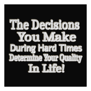 Niedliches Artwork-Design "Deine Lebensqualität!"  Fotodruck