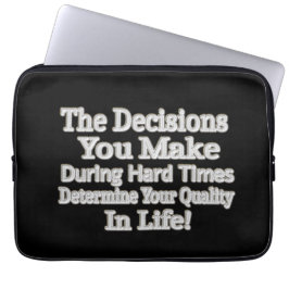 Niedliches Artwork-Design "Deine Lebensqualität!"  Laptopschutzhülle