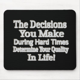 Niedliches Artwork-Design "Deine Lebensqualität!"  Mousepad