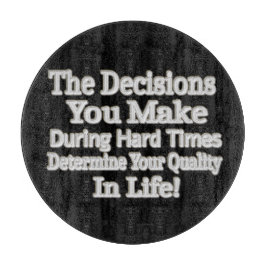 Niedliches Artwork-Design "Deine Lebensqualität!"  Schneidebrett