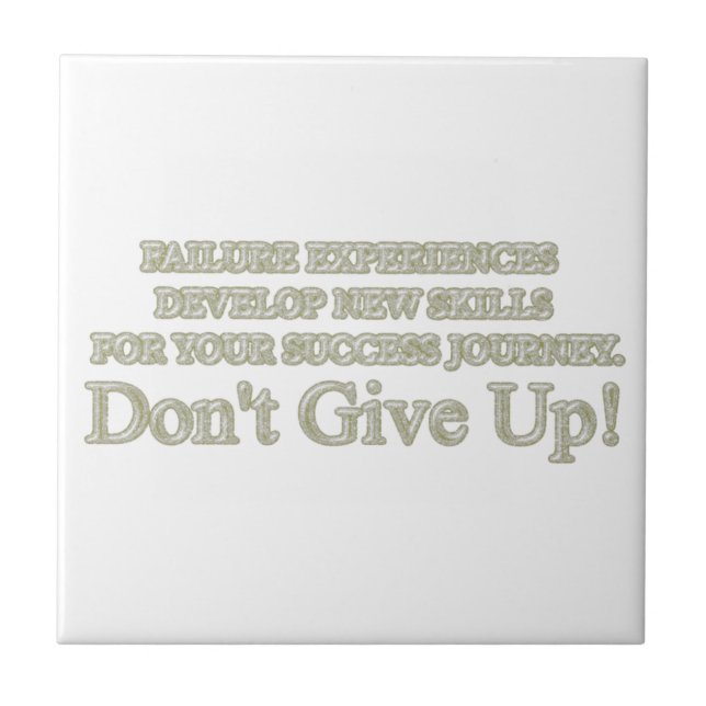 Niedliches Artwork Design "Failure Experiences" ka Fliese (Vorderseite)