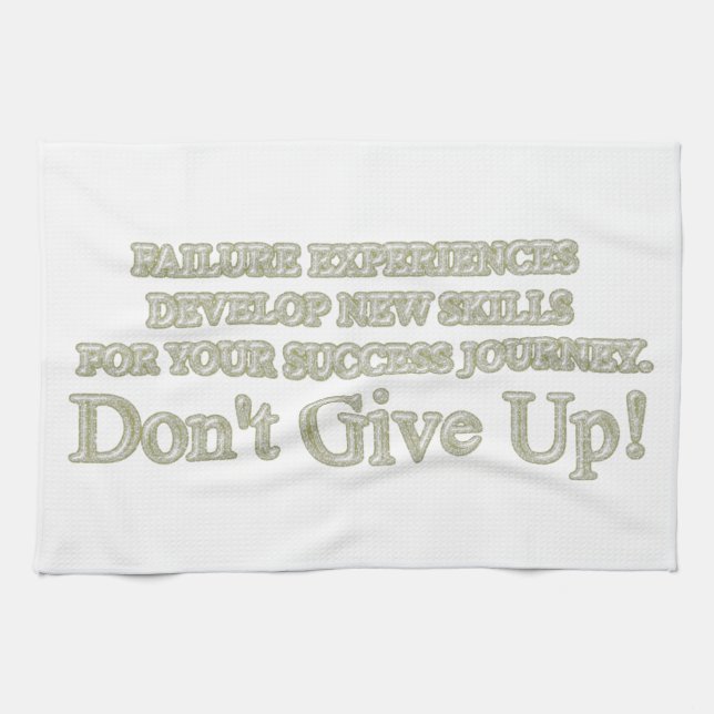 Niedliches Artwork Design "Failure Experiences" ka Geschirrtuch (Horizontal)