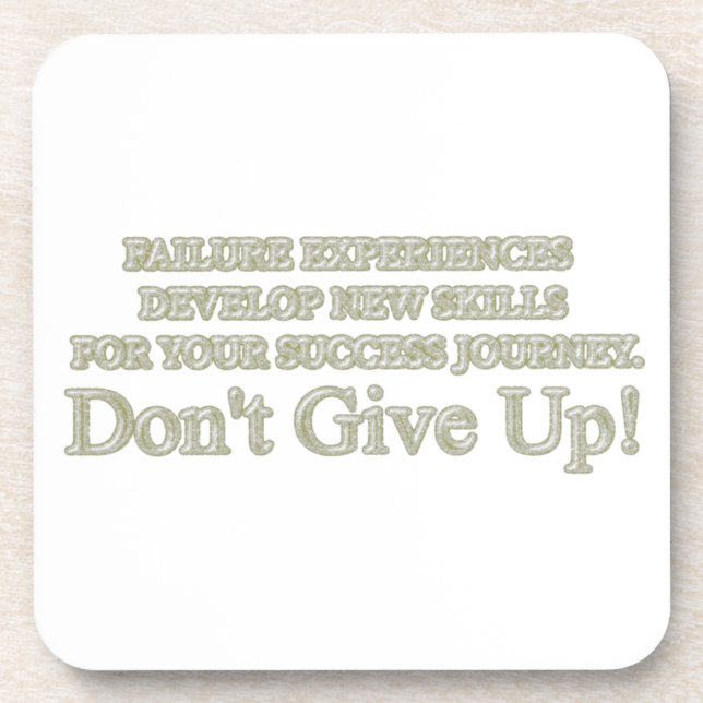 Niedliches Artwork Design "Failure Experiences" ka Getränkeuntersetzer (Vorderseite)