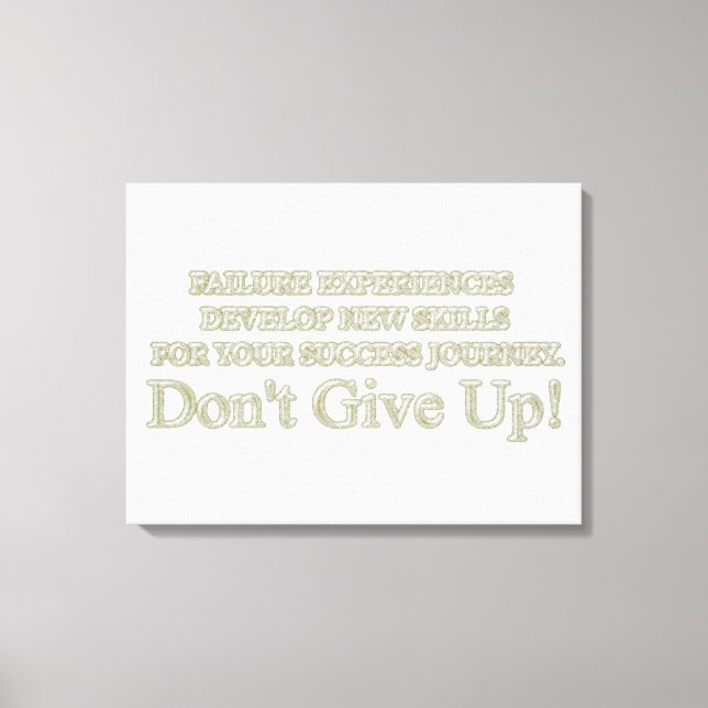 Niedliches Artwork Design "Failure Experiences" ka Leinwanddruck (Vorderseite)