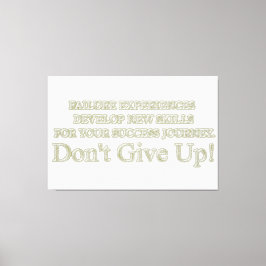 Niedliches Artwork Design "Failure Experiences" ka Leinwanddruck