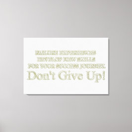 Niedliches Artwork Design "Failure Experiences" ka Leinwanddruck