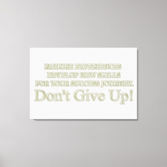 Niedliches Artwork Design "Failure Experiences" ka Leinwanddruck (Vorderseite)