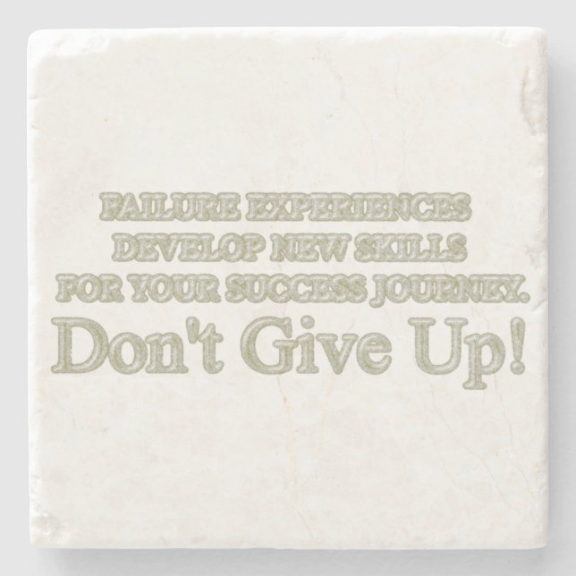 Niedliches Artwork Design "Failure Experiences" ka Steinuntersetzer (Vorderseite)