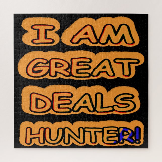 Niedliches Artwork Design "Great Deals Hunter" Jet (Vertikal)