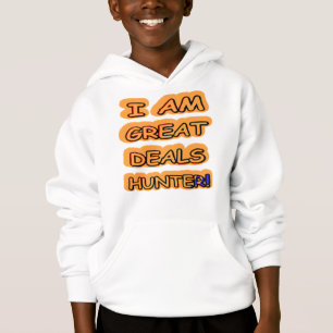 Niedliches Artwork Design "Great Deals Hunter" Jet Hoodie