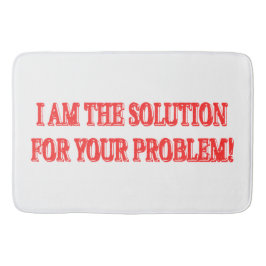 Niedliches Artwork Design "I AM THE SOLUTION" Kauf Badematte