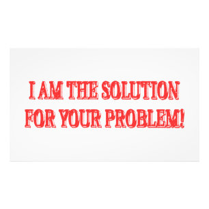 Niedliches Artwork Design "I AM THE SOLUTION" Kauf Fotodruck